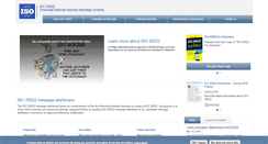 Desktop Screenshot of iso20022.org